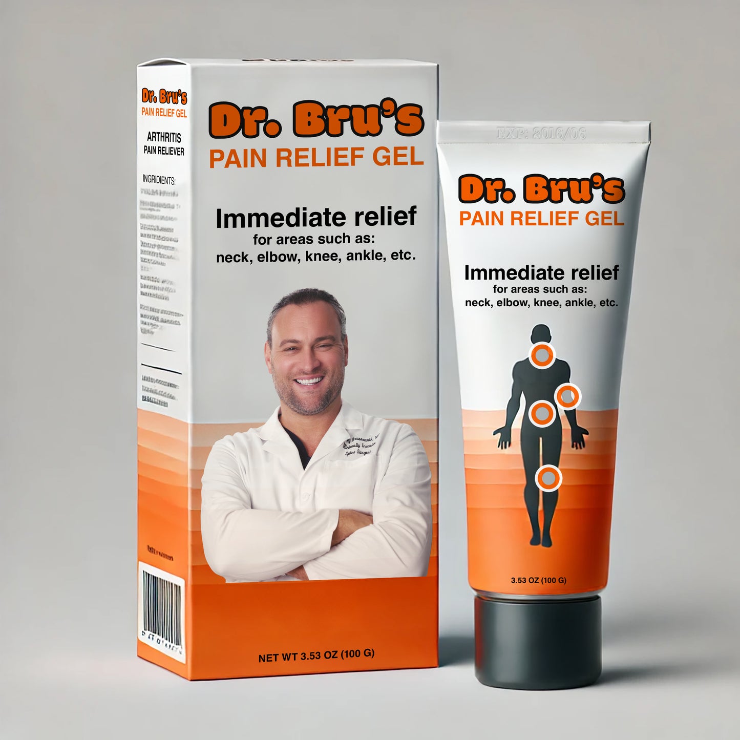 Dr. Bru's Pain Relief Gel (coming soon)